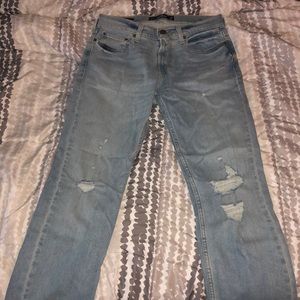 Hollister bootcut ripped jeans